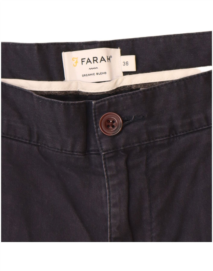 Farah Short Chino Homme W36 Large Bleu Marine Coton