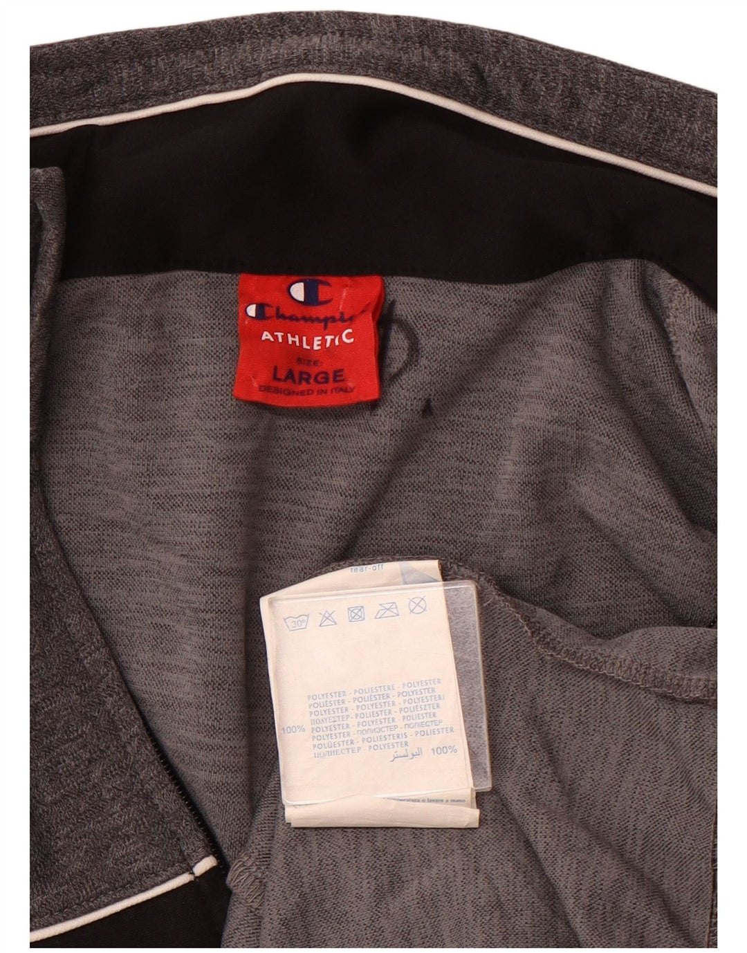 CHAMPION Veste de Survêtement Homme Grand Gris Colorblock Polyester