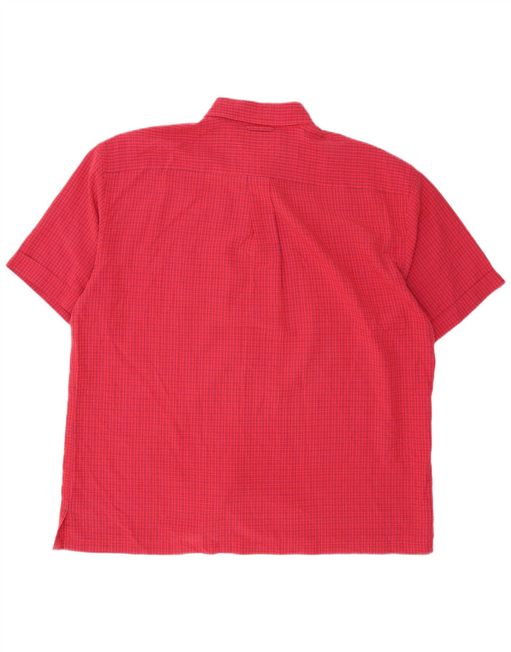 Tommy Hilfiger Chemise à manches courtes pour homme XL Rayonne vichy rouge