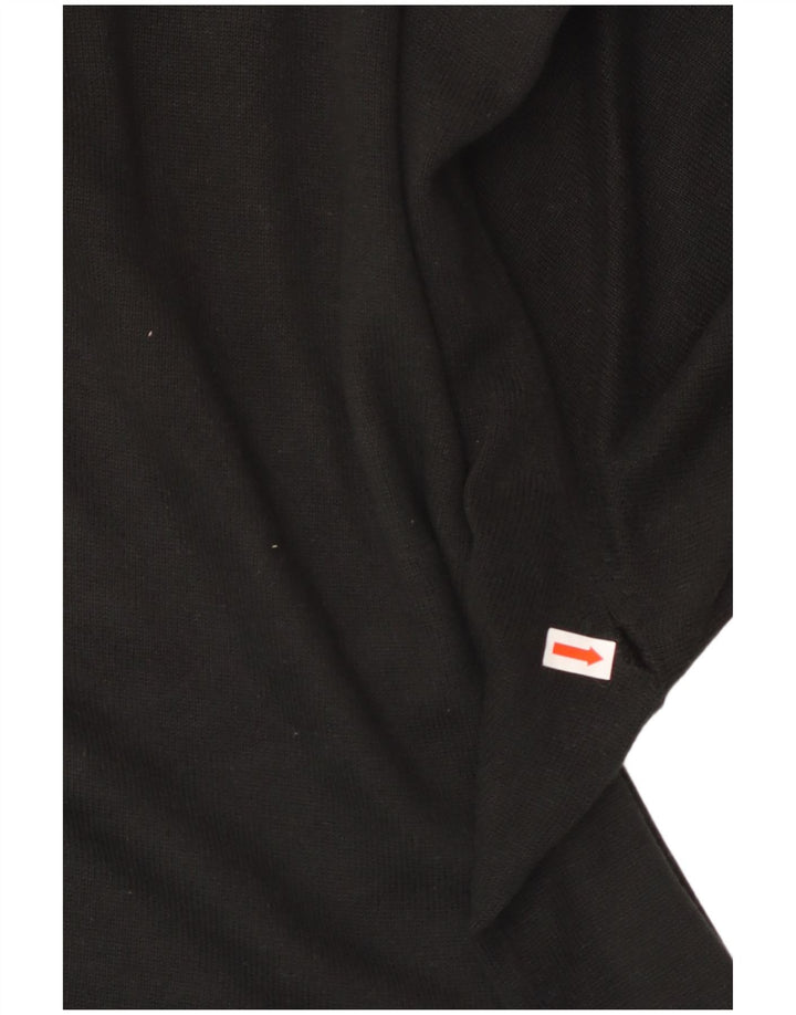 TOMMY HILFIGER Pull col V pour homme en coton noir Large