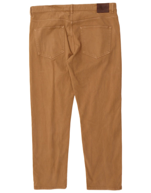 Gant Pantalon décontracté fuselé pour homme W38 L30 Marron Coton
