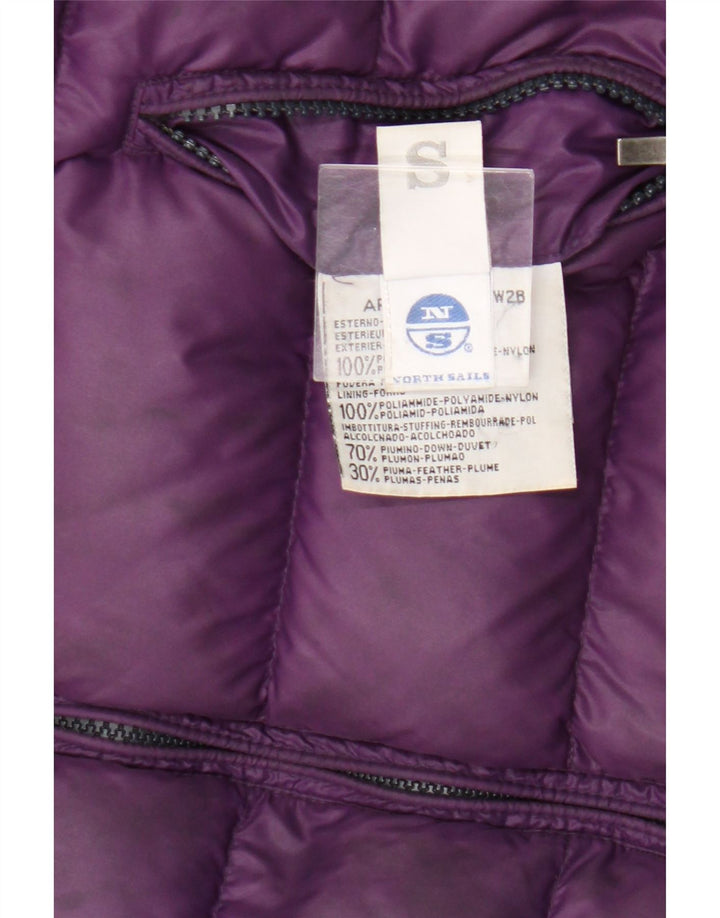 North Sails Gilet rembourré réversible pour femme UK 10 Small Violet Polyamide
