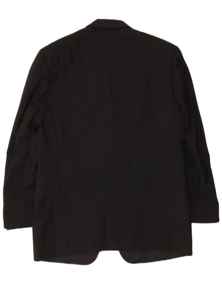 Mario Zegna Veste Blazer 1 Bouton Homme IT 50 Large Laine Colorblock Noir