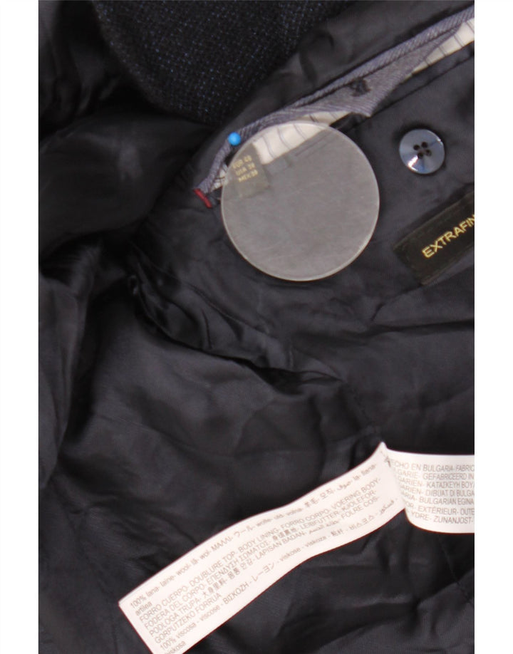 Massimo Dutti Veste Blazer 2 Boutons Homme EU 48 Laine Bleu Marine Moyen