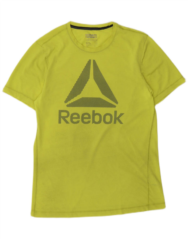 Reebok Tee-Shirt Graphic Homme Vert Moyen Polyester