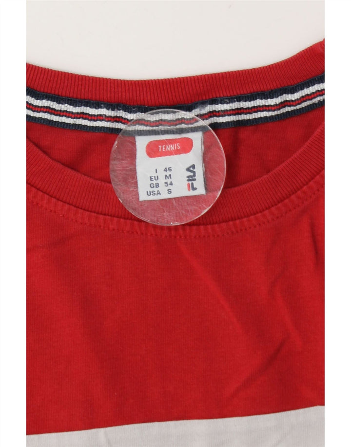 Fila Homme Tennis Graphic Top Manches Longues IT 46 Small Multicolore