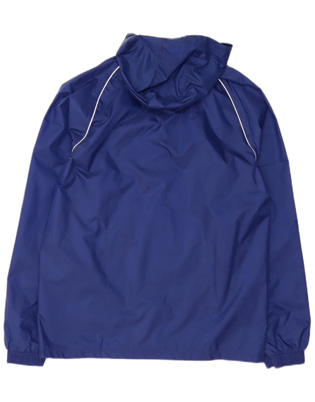 Adidas Veste de pluie à capuche graphique pour homme UK 38 Bleu marine moyen Polyester