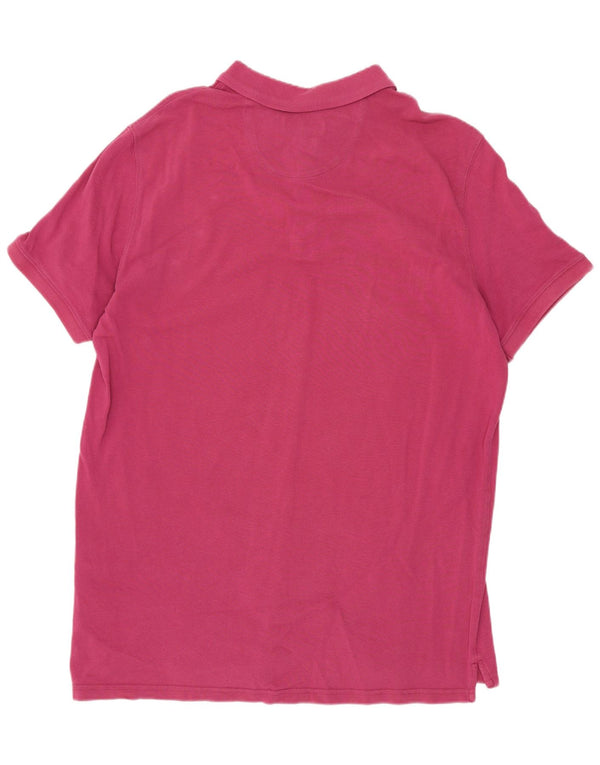 Massimo Dutti Polo Homme XL Rose Coton