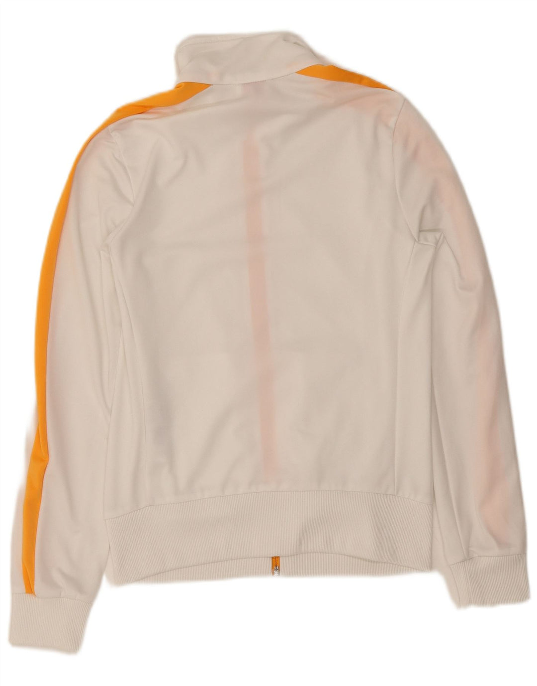 Puma Veste de survêtement pour femme UK 12 Medium Blanc Colorblock Polyester