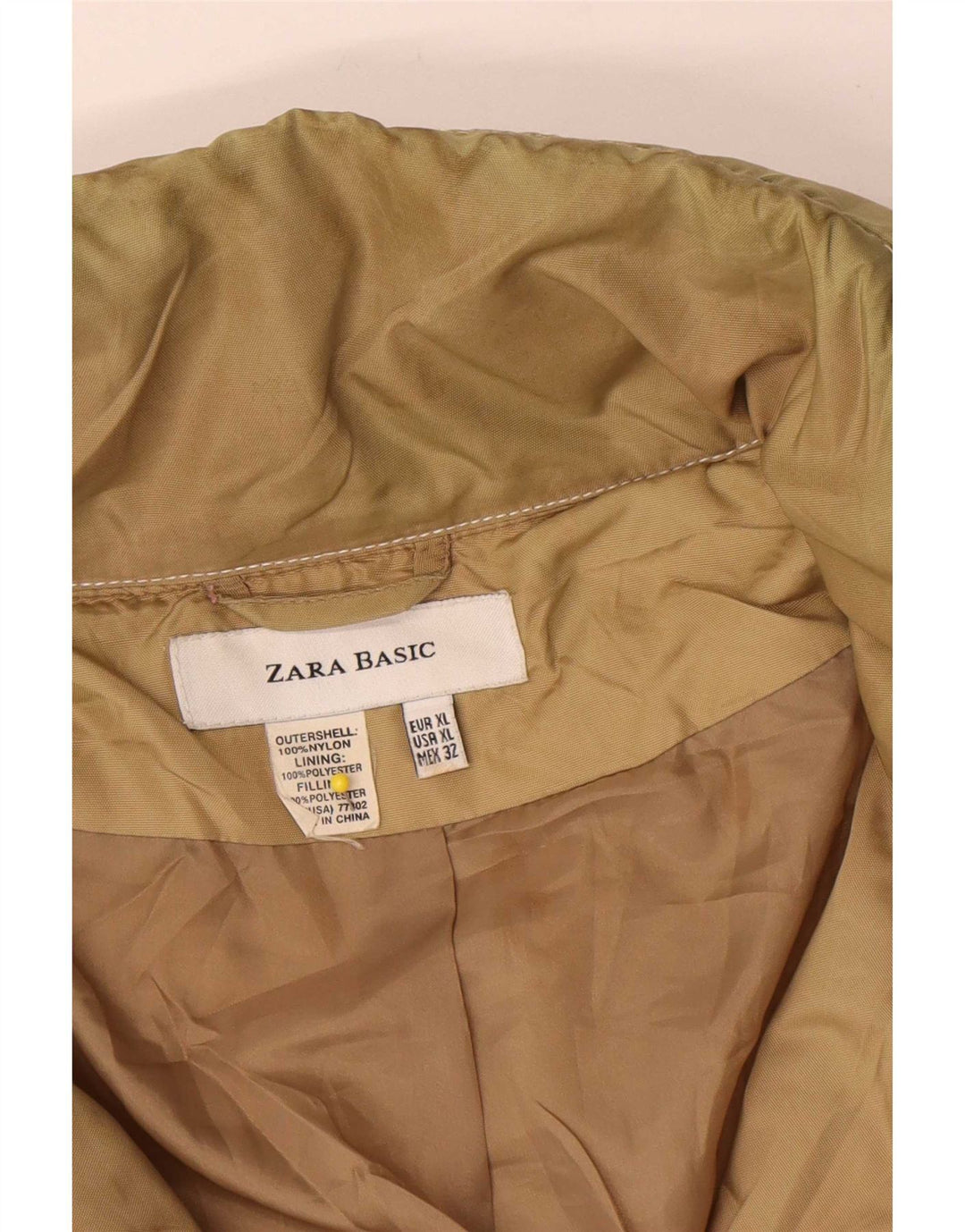 Zara Veste utilitaire pour femme UK 18 XL Nylon beige
