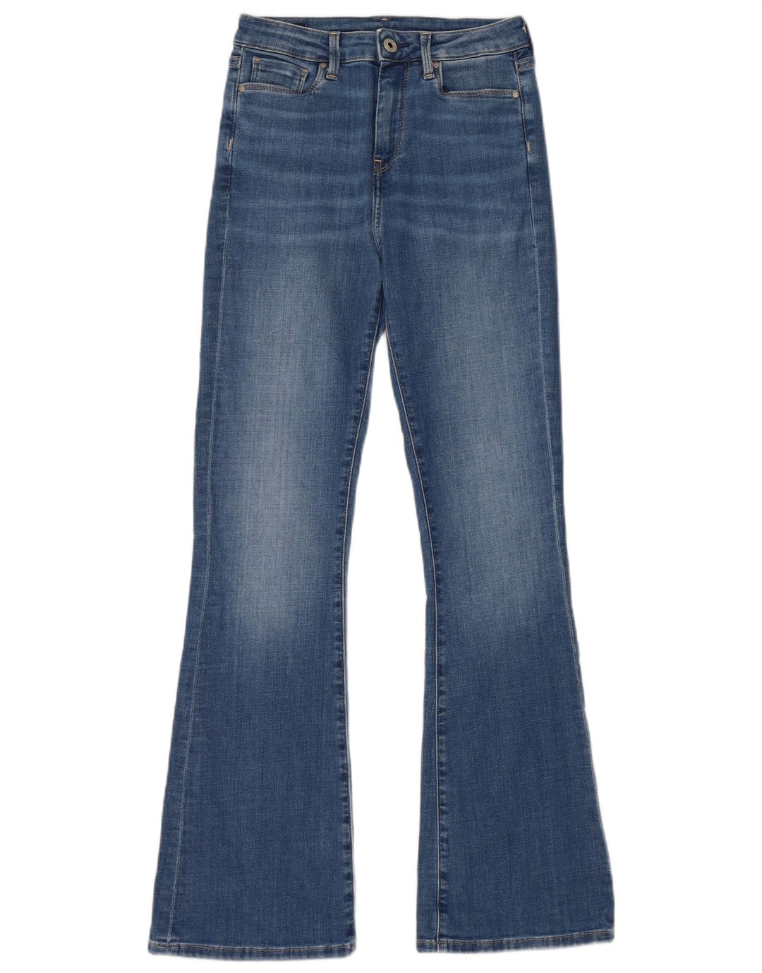 PEPE JEANS Jean évasé taille haute pour femme W25 L30 en coton bleu