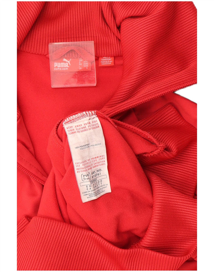 Puma Veste de survêtement pour homme Petit Rouge Colorblock Polyester