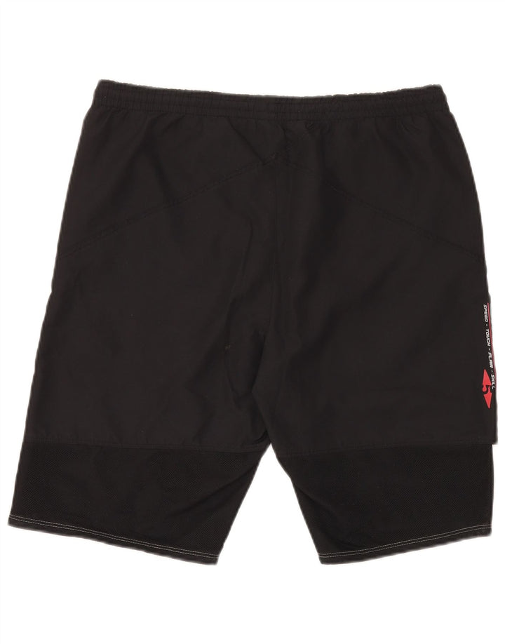 UMBRO Short de Sport Graphique Homme Noir Colorblock