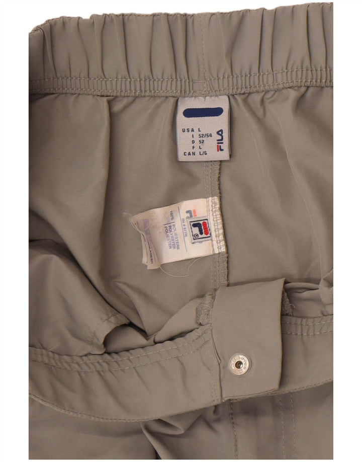 Fila Bermuda Homme Large W34 Gris Polyester