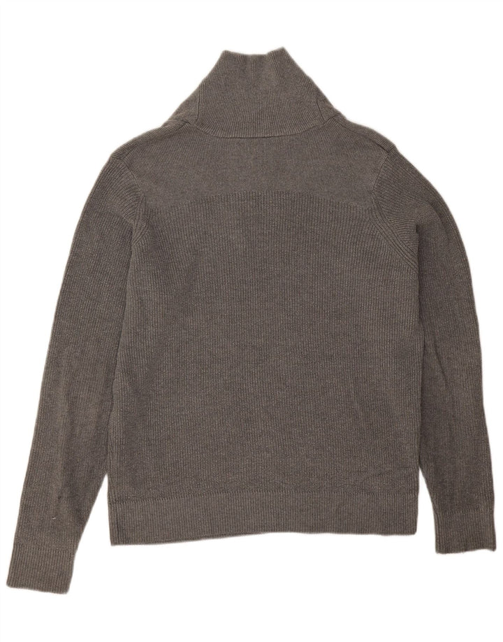 Marks & Spencer Pull col châle homme gris moyen coton