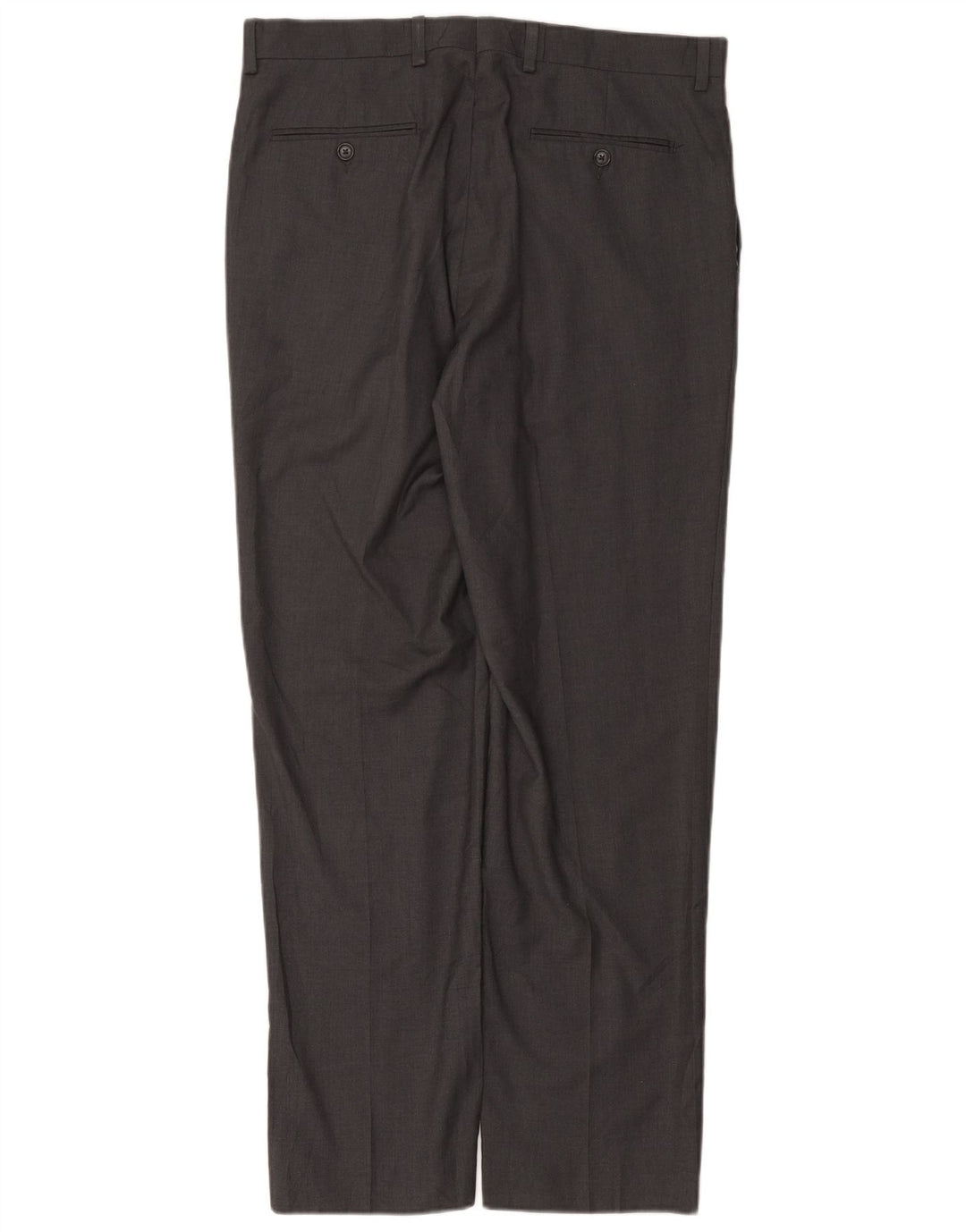 RALPH LAUREN Pantalon de Costume Droit Homme W34 L32 Gris Polyester