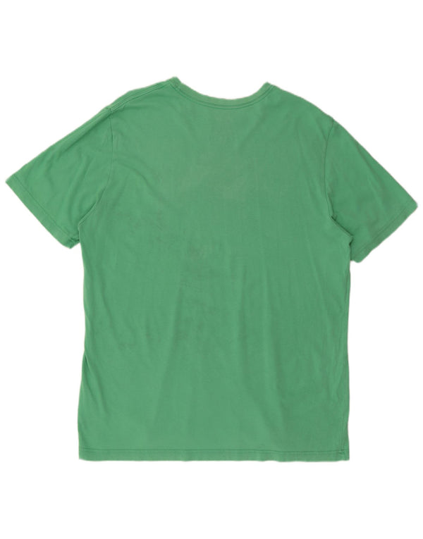 Nike Mens Regular Fit Graphic T-Shirt Top 2XL Green Cotton
