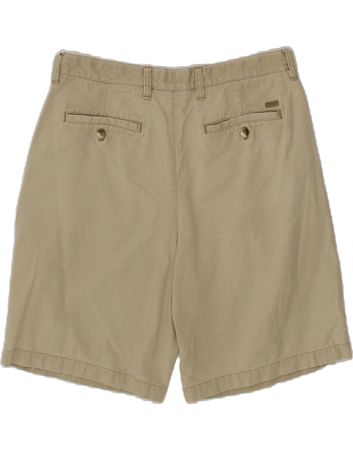 IZOD Mens Pegged Chino Shorts W33 Medium Beige Cotton Vintage Izod and Second-Hand Izod from Messina Hembry 