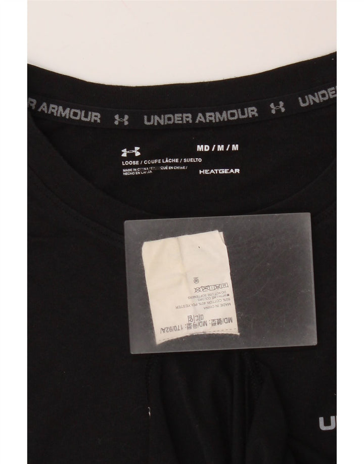 Under Armour T-Shirt Heat Gear Homme Noir Moyen Coton