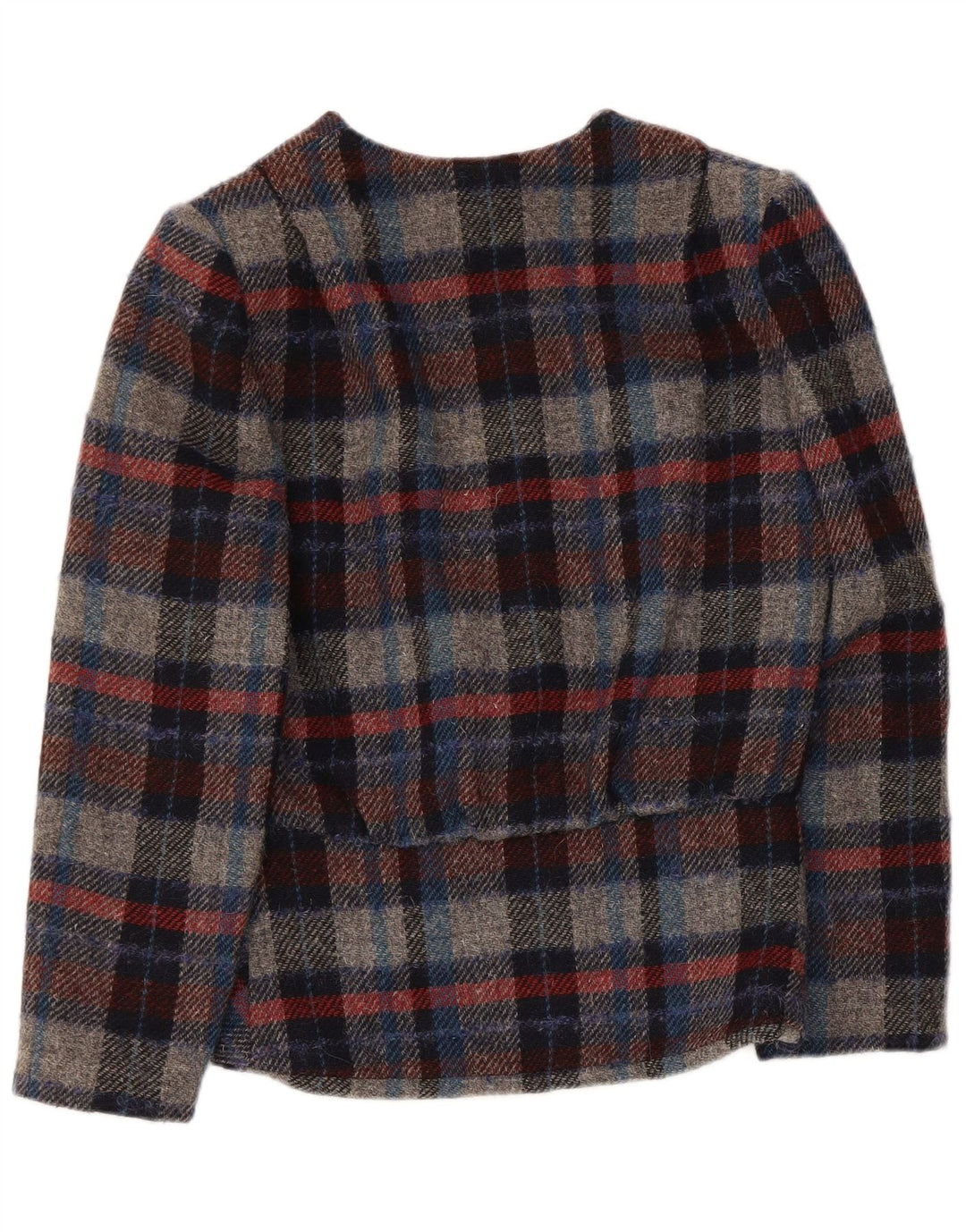 Erreuno Veste Blazer 1 Bouton Femme IT 42 Laine à Carreaux Multicolore Moyen