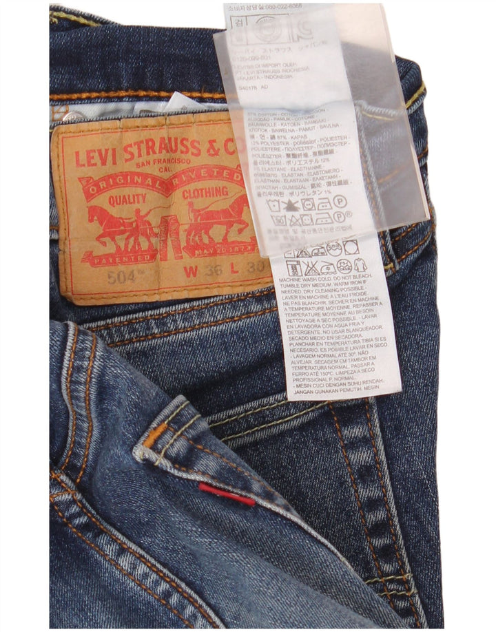 Levi's Jean Droit 504 Homme Bleu W36 L30 Coton