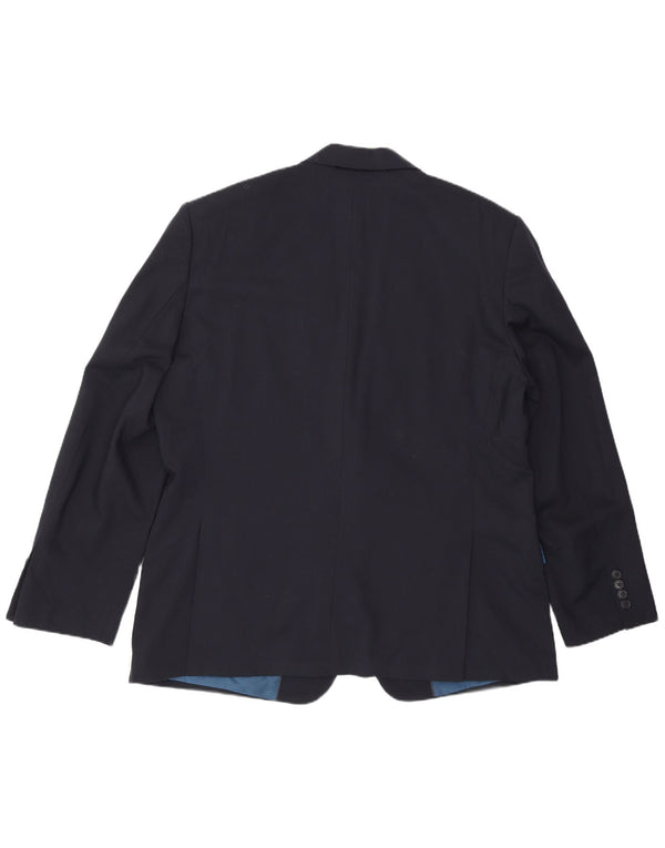 Marks & Spencer Mens 2 Button Blazer Jacket UK 38 Medium Navy Blue Classic