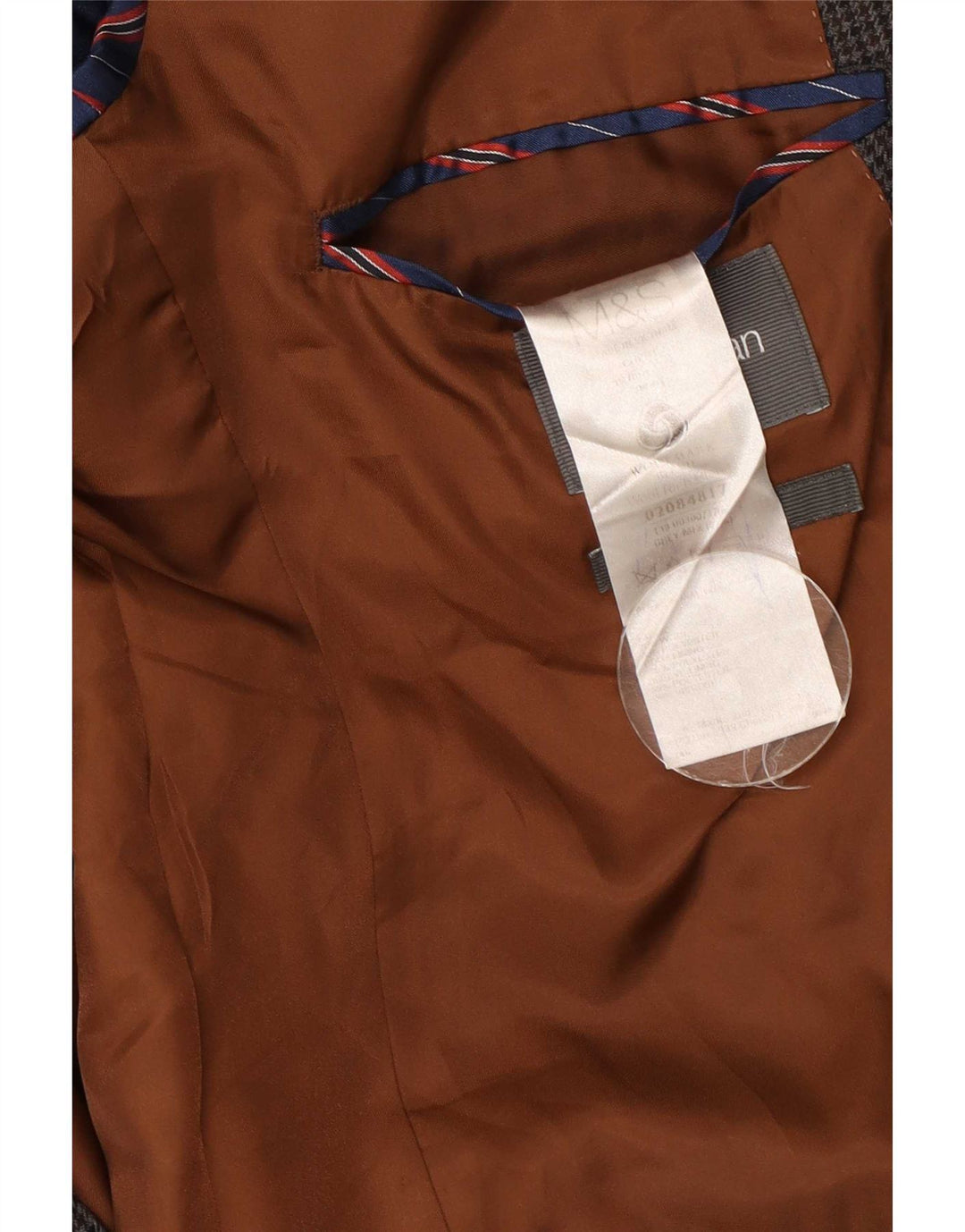 Marks & Spencer Veste blazer à 2 boutons pour homme UK 42 en laine à carreaux gris