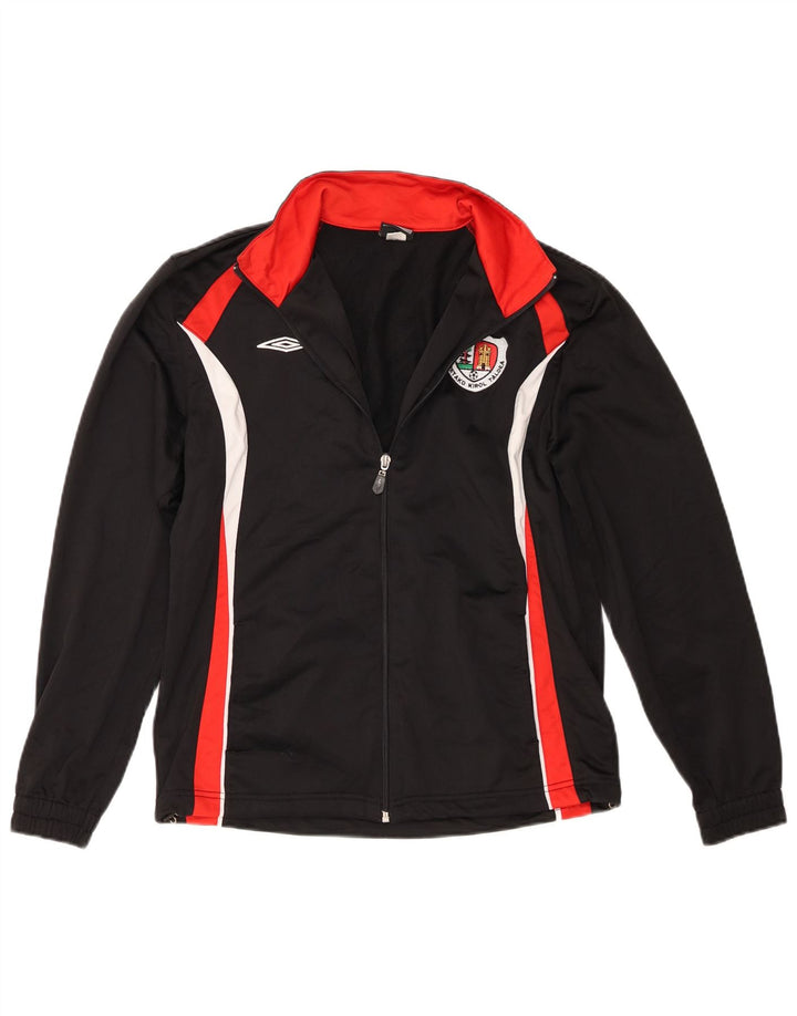 Umbro Veste de Survêtement Garçon 13-14 Ans XL Noir Colorblock Polyester