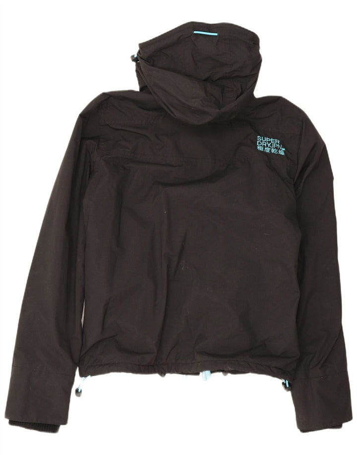Superdry Veste coupe-vent à capuche Windcheater pour homme UK 38 Medium Noir