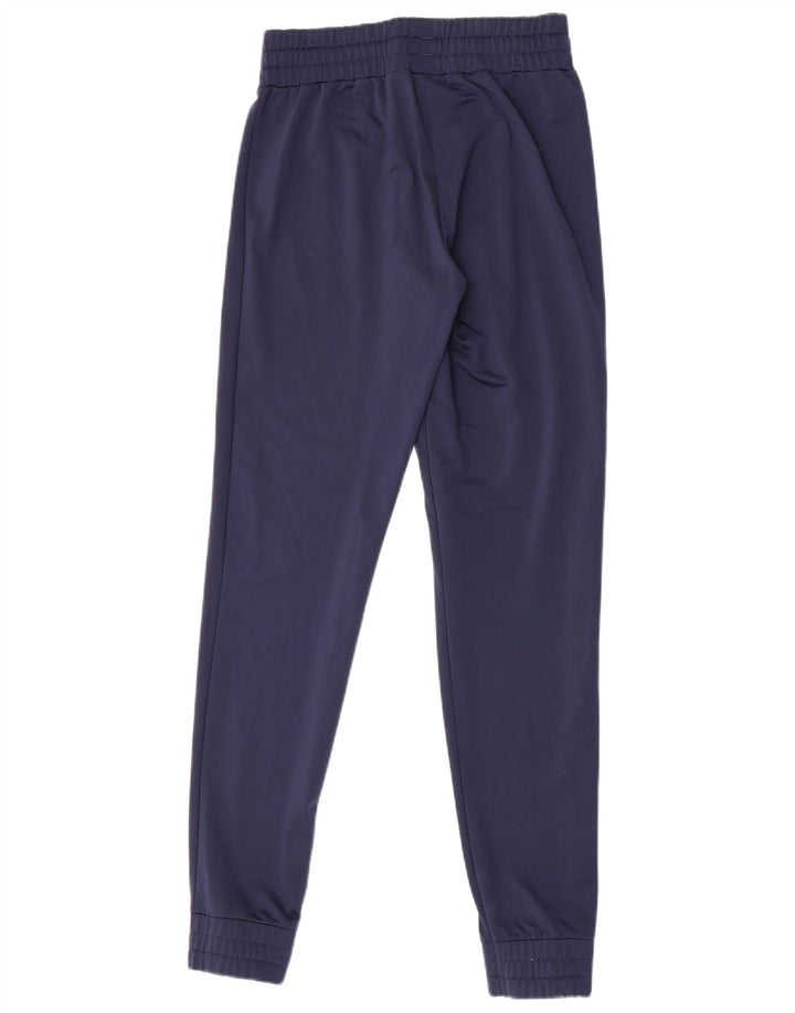 Puma Pantalon de survêtement pour femme Joggers UK 8 Small Bleu marine Polyester
