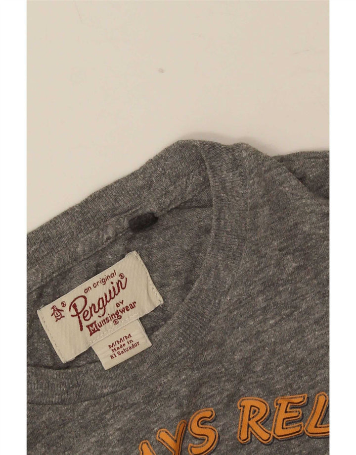 Penguin Tee-Shirt Graphique Homme Gris Moyen