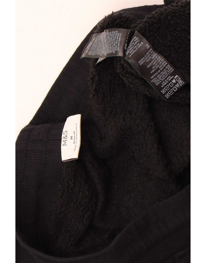 Marks & Spencer Pantalon de survêtement pour homme en coton noir moyen