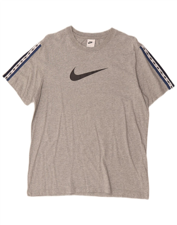 Nike T-shirt graphique pour homme en coton gris Taille L