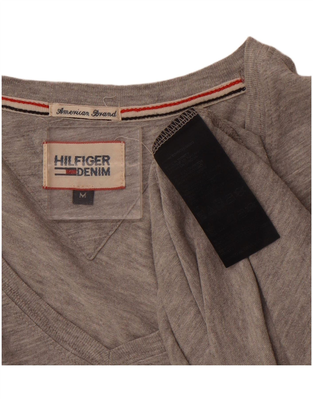 TOMMY HILFIGER T-Shirt Homme Gris Moyen Moucheté Coton
