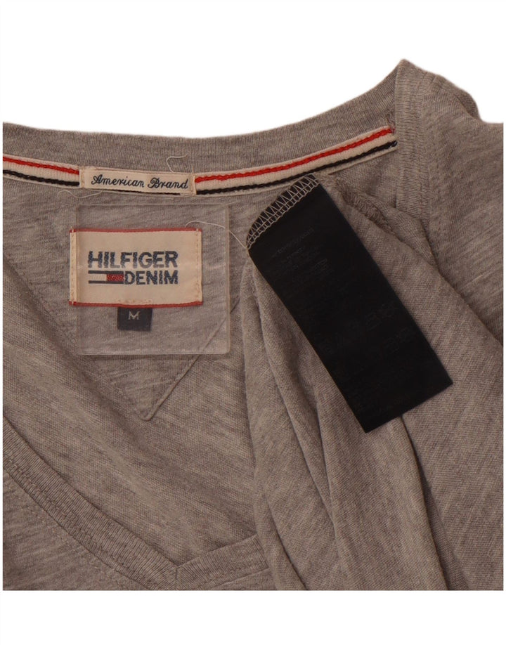 TOMMY HILFIGER T-Shirt Homme Gris Moyen Moucheté Coton
