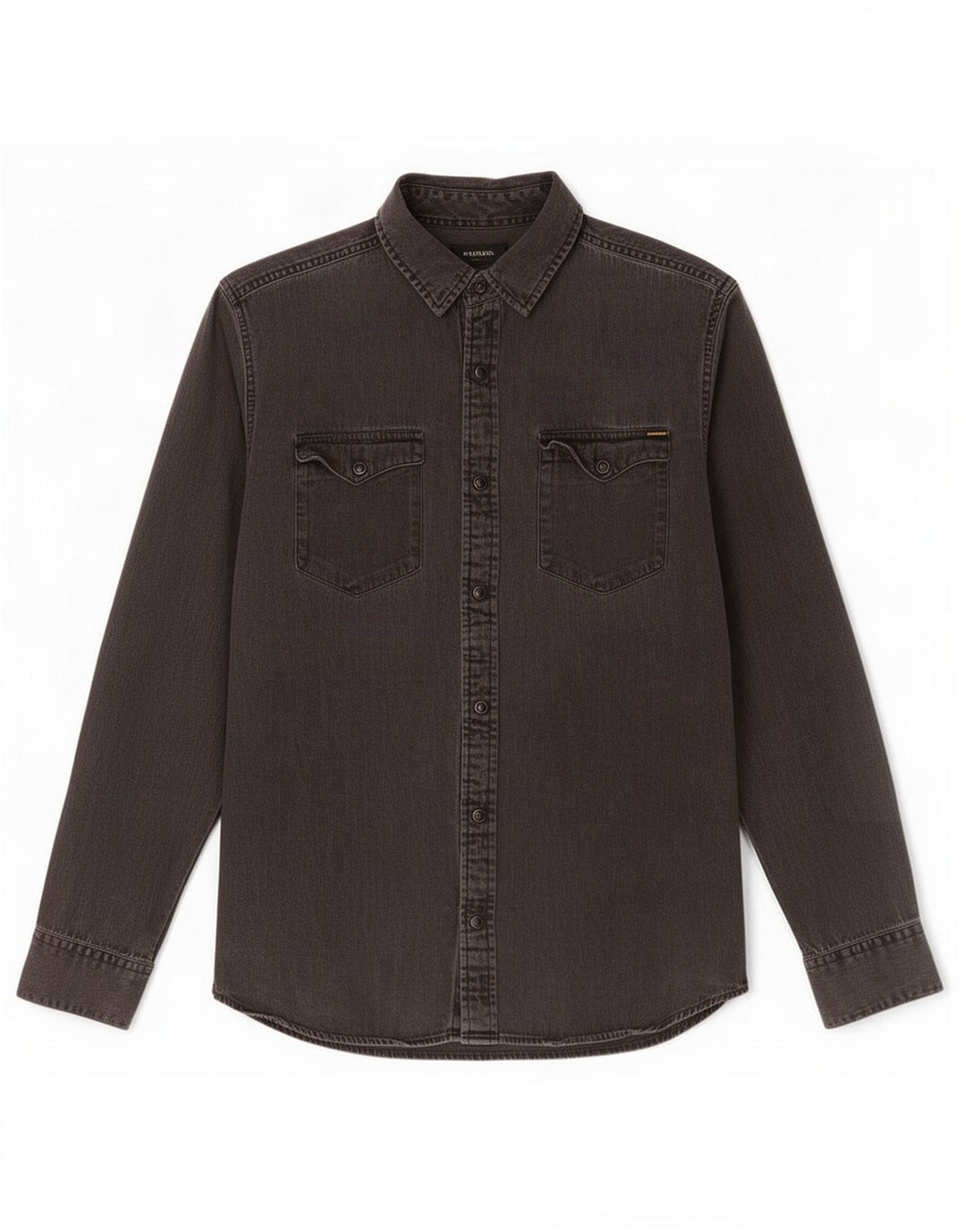 Jack & Jones Chemise en Jean Large Gris Coton Homme