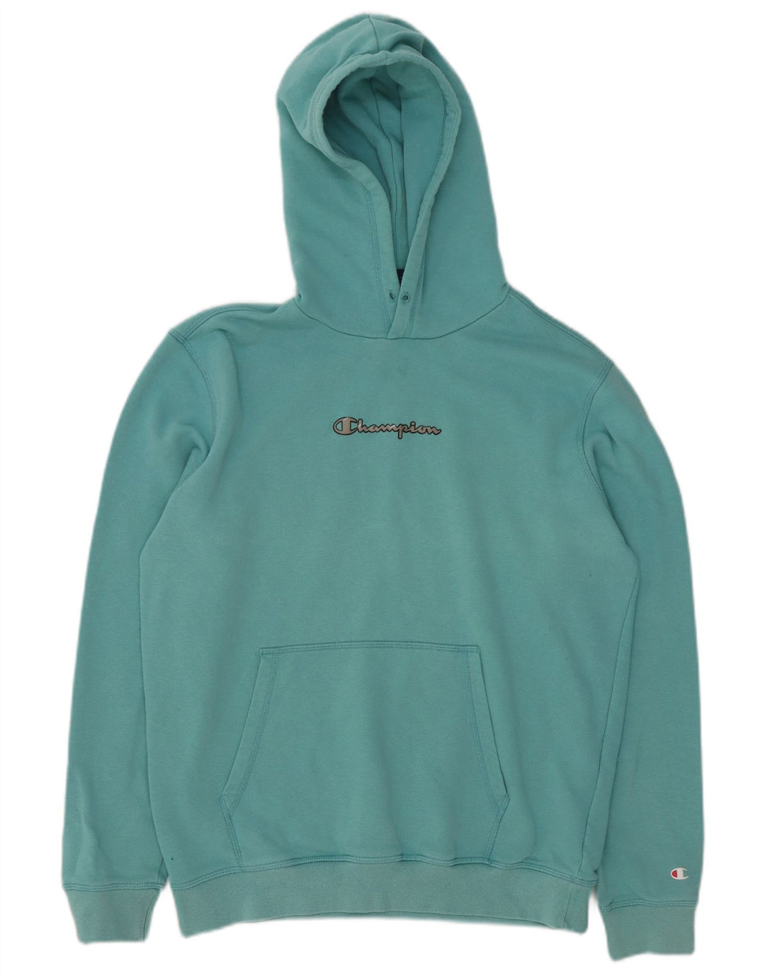 CHAMPION Pull à capuche homme grand bleu coton