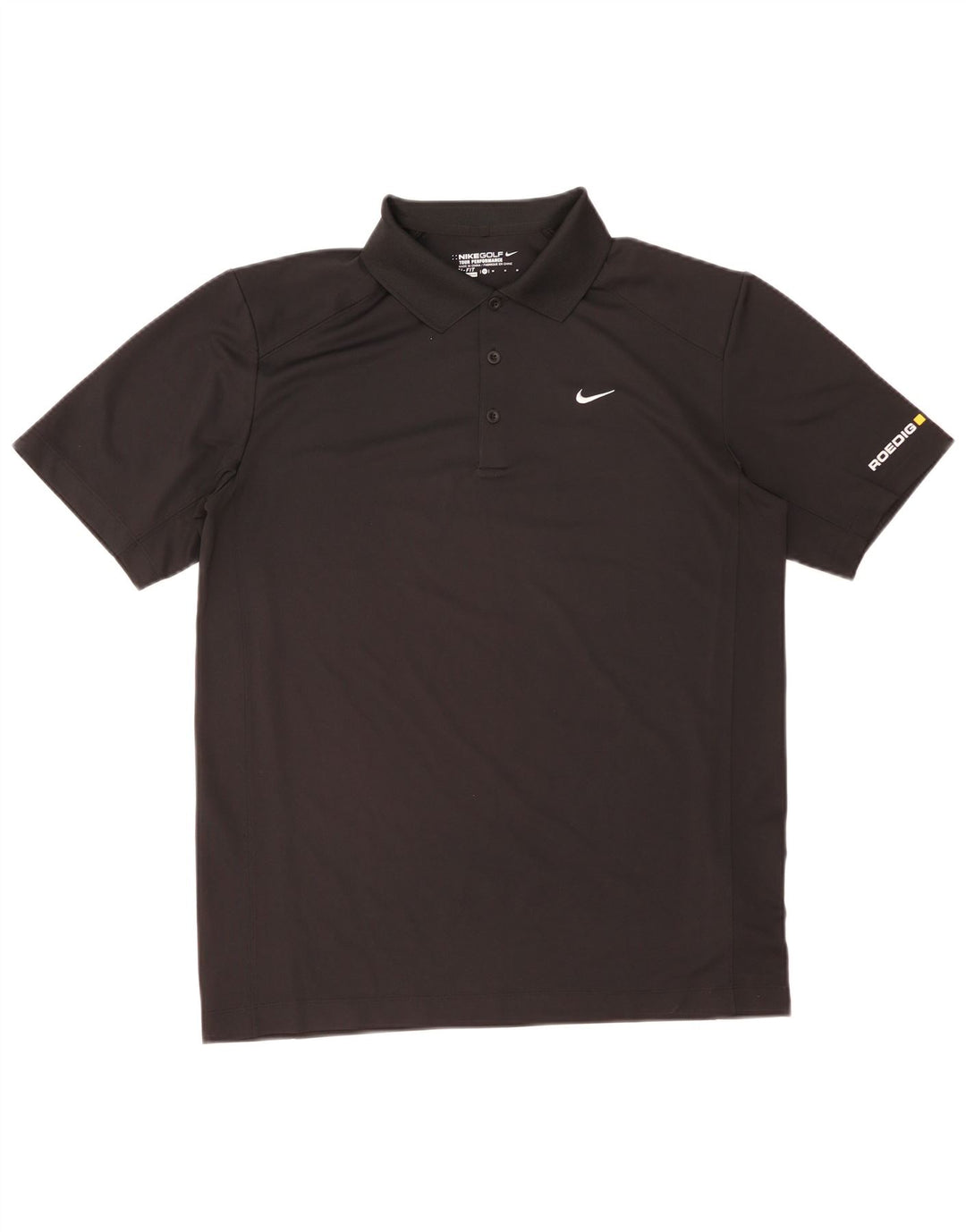 Nike Polo graphique Dri Fit pour homme en polyester noir moyen