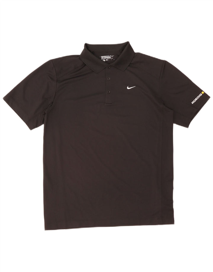 Nike Polo graphique Dri Fit pour homme en polyester noir moyen