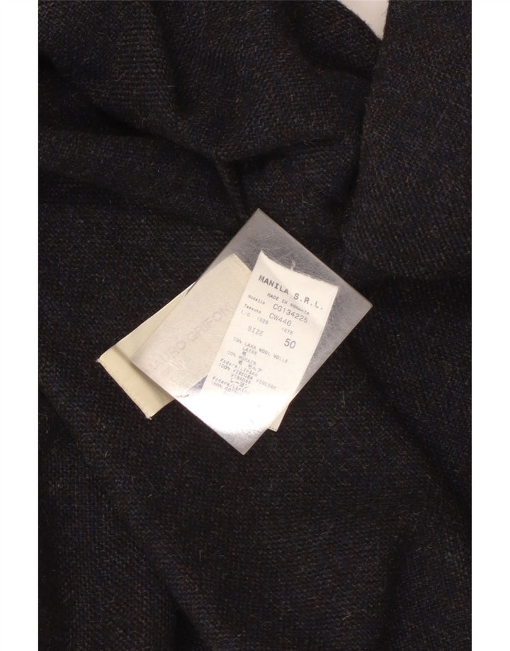 Mauro Grifoni Veste blazer croisée pour homme IT 50 Large Bleu marine