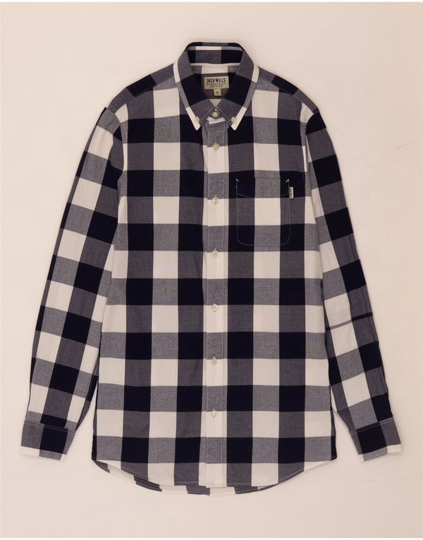 Jack Wills Chemise Homme XS Bleu Marine Vichy Coton