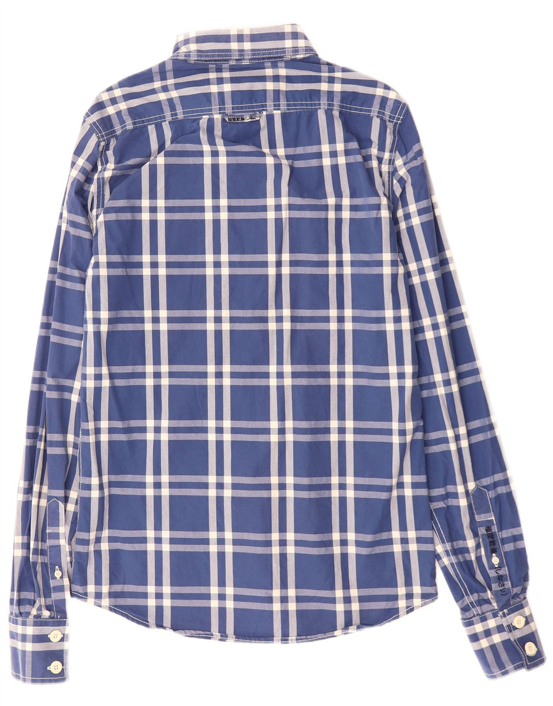 SUPERDRY Chemise Homme Bleu Moyen Plaid Coton