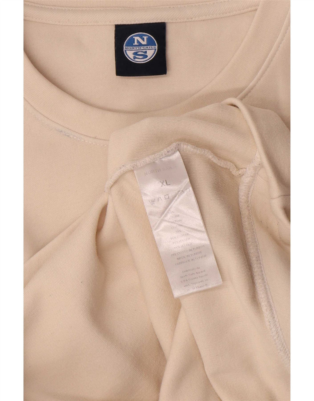 North Sails Sweat-shirt graphique pour homme XL en coton blanc cassé