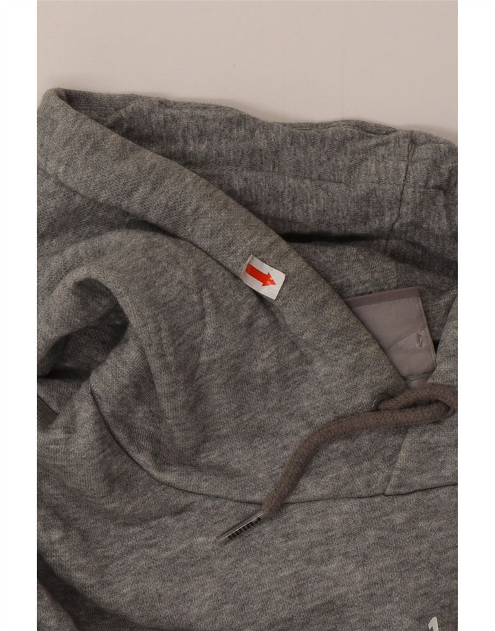 PUMA Pull à Capuche Graphique Homme Gris Moyen Coton