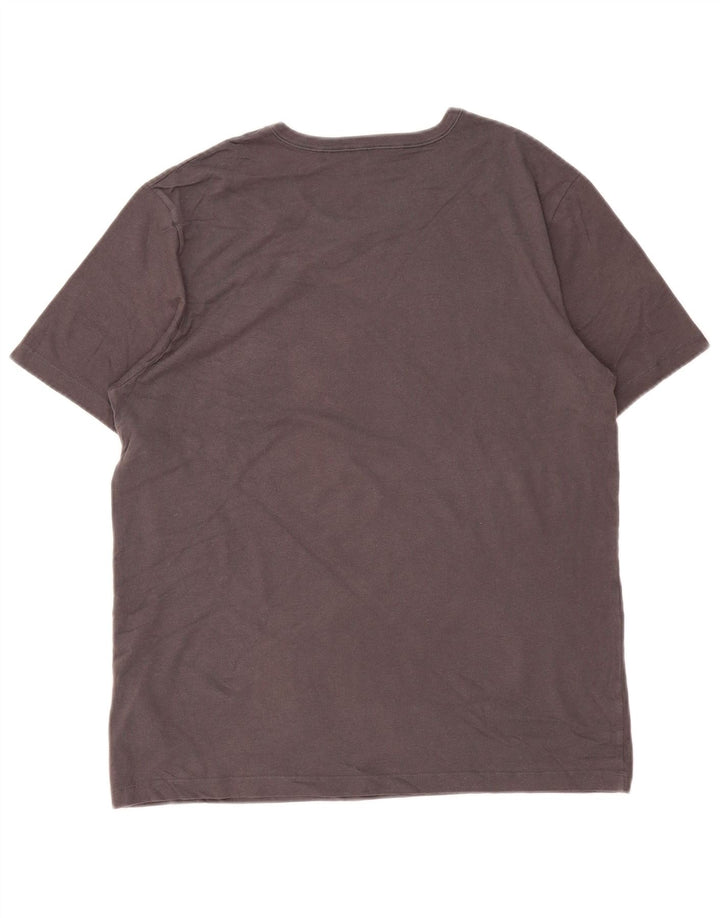 HUGO BOSS Homme T-Shirt Top Large Gris Coton