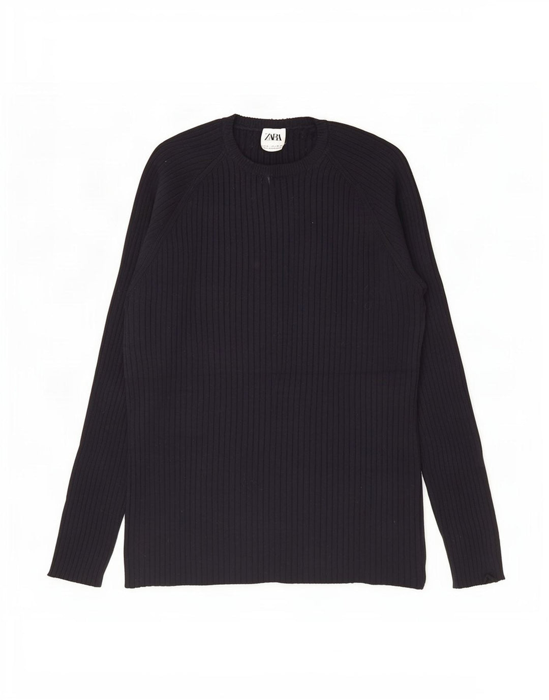 Zara Homme Top Manches Longues XL Noir Viscose