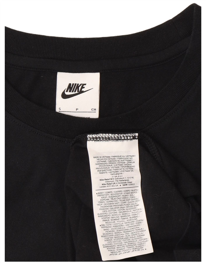 Nike T-shirt graphique pour homme en coton noir Taille S