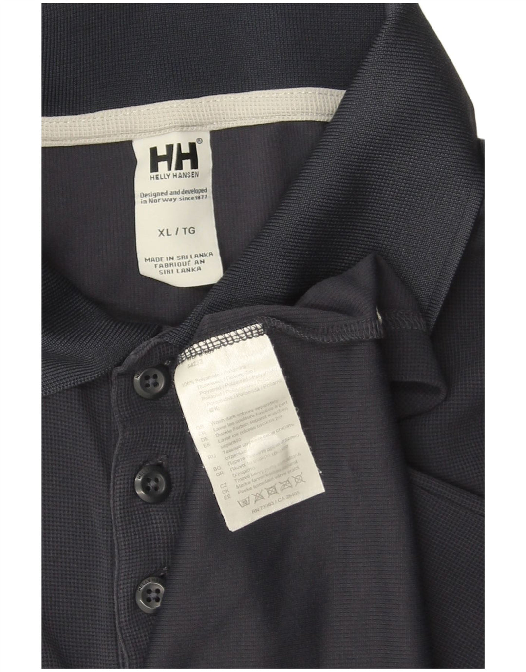 HELLY HANSEN Polo Homme XL Bleu Marine Polyamide