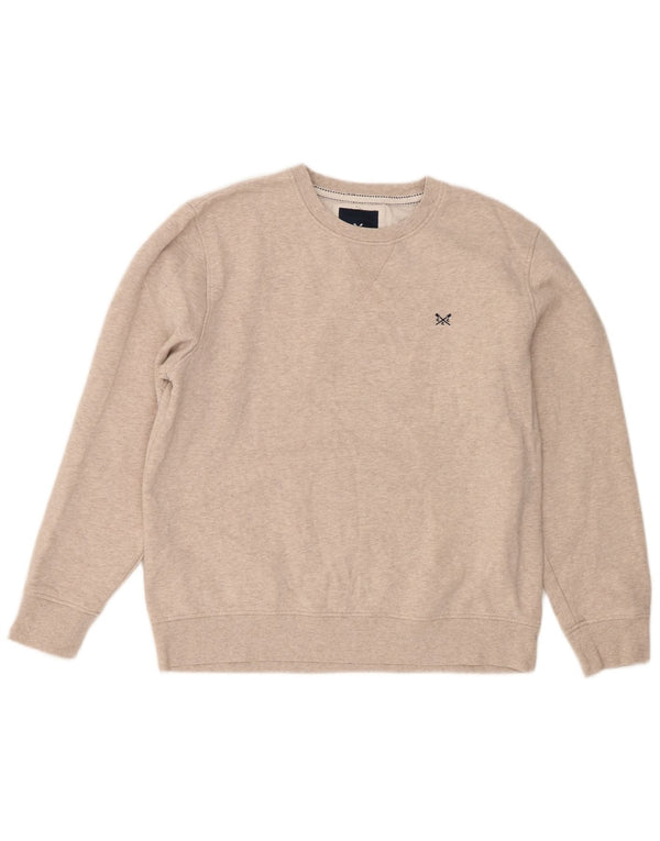 Crew Clothing Sweat-shirt pour homme XL en coton beige