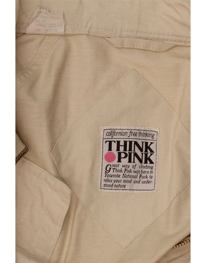THINK PINK Veste utilitaire pour hommes IT 50 Large Beige